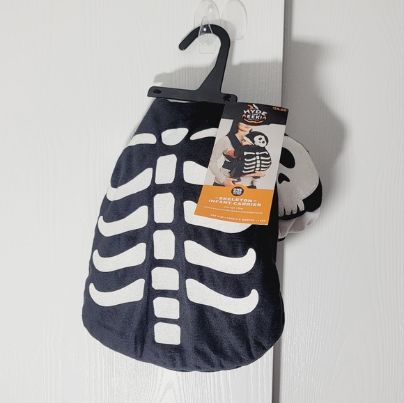 Hyde And Eek Skeleton Infant Carrier Costume, One Size Fits Most - Picture 1 of 4